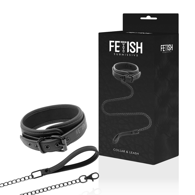 FETISH SUBMISSIVE - KETTENHALSKETTE MIT NOPRENE-FUTTER