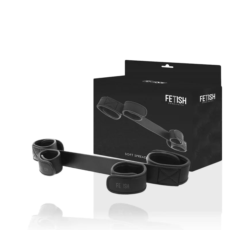 FETISH SUBMISSIVE Spreizstange – verstellbar, Neopren & veganes Leder - Vanelion Paradise