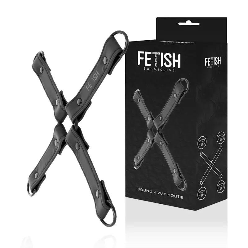 FETISH SUBMISSIVE - HANDSCHELLENVERBINDUNG AUS VEGANEM LEDER - Vanelion Paradise