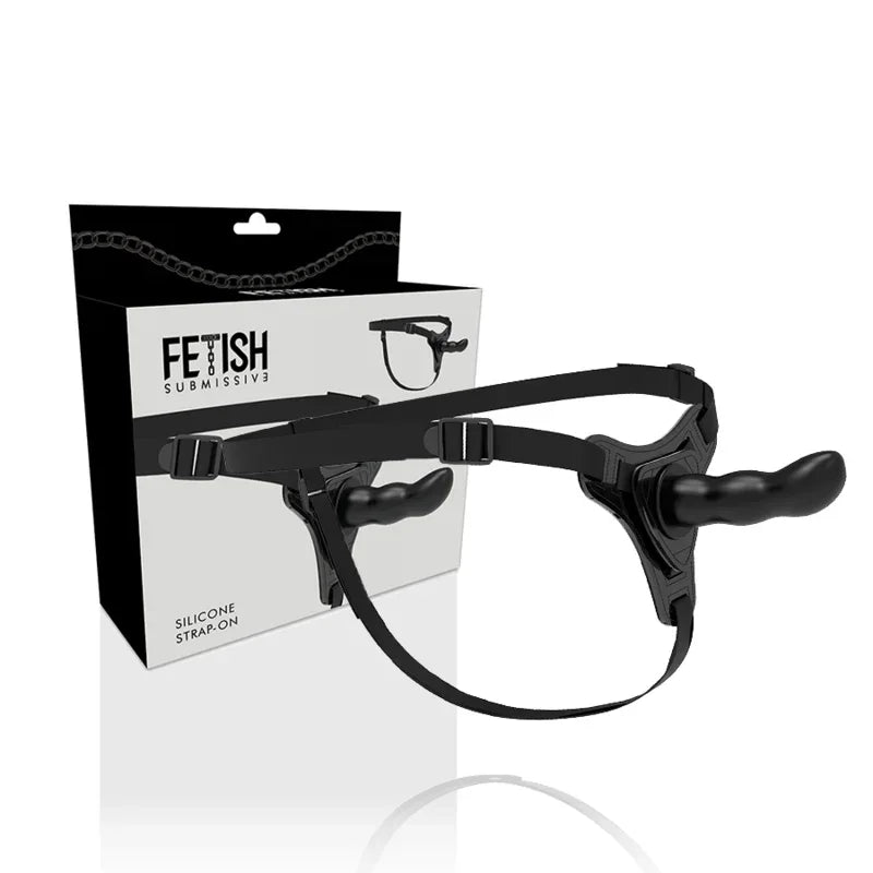 FETISH SUBMISSIVE HARNESS - SCHWARZES SILIKON G-SPOT 16 CM - Vanelion Paradise