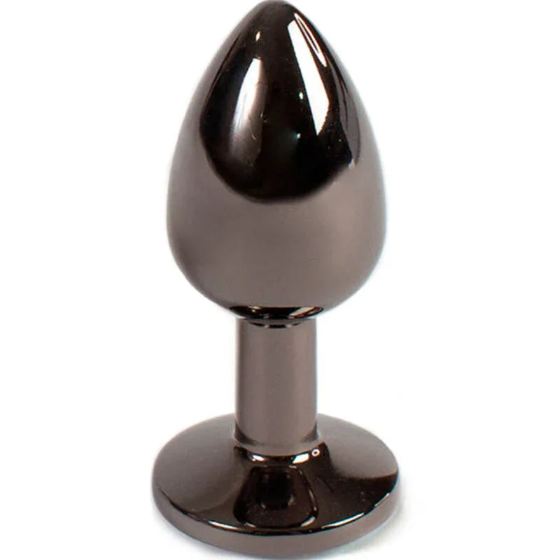 SECRETPLAY – Gunmetal Analplug klein 7 cm mit Kristall - Vanelion Paradise