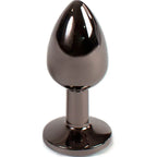 SECRETPLAY – Gunmetal Analplug klein 7 cm mit Kristall - Vanelion Paradise