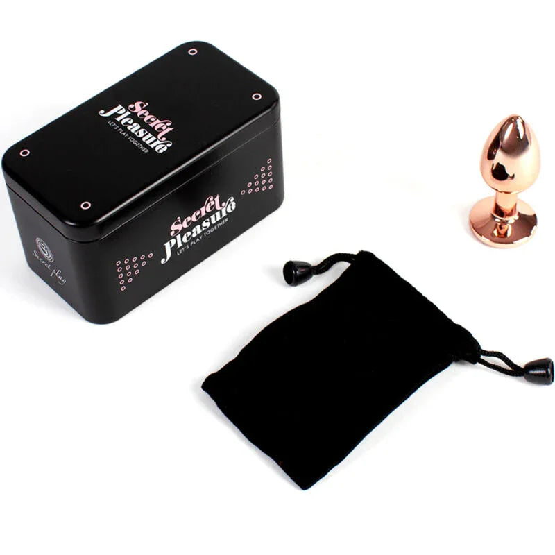 SECRETPLAY - METALL-BUTT-PLUG ROSÉGOLD, KLEINE GRÖSSE 7 CM - Vanelion Paradise
