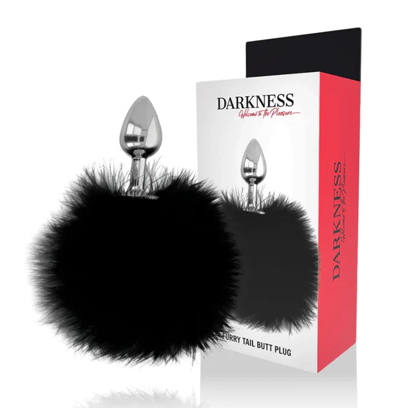 DARKNESS - EXTRA ANAL BUTTPLUG MIT SCHWANZ SCHWARZ 7 CM - Vanelion Paradise