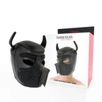 DARKNESS - NEOPREN-HUNDEMASKE MIT ABNEHMBARER MAULE M - Vanelion Paradise