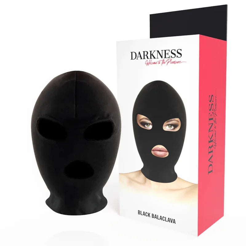 DARKNESS - BDSM-SUBMISSION-MASKE, MUND UND AUGEN SCHWARZ - Vanelion Paradise