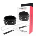 DARKNESS - BEQUEME HALSKETTE MIT LEDERKETTE - Vanelion Paradise