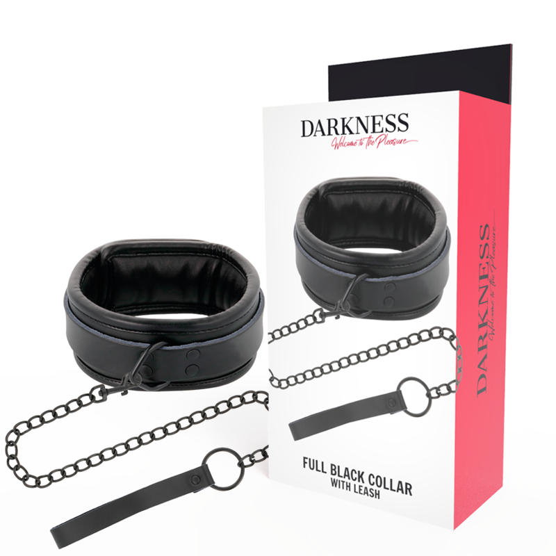 DARKNESS - SCHWARZE HALSKETTE MIT KETTE