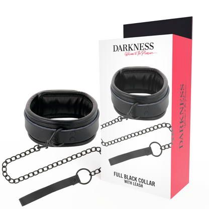 DARKNESS - SCHWARZE HALSKETTE MIT KETTE