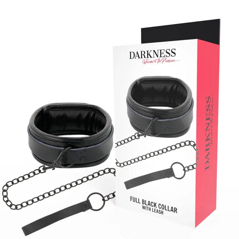 DARKNESS - SCHWARZE HALSKETTE MIT KETTE - Vanelion Paradise