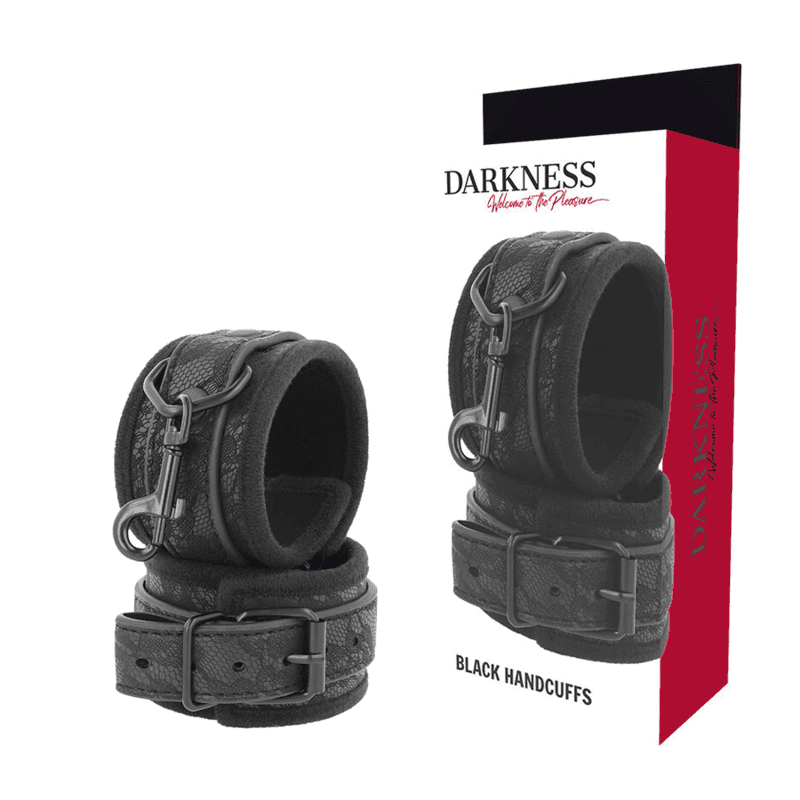 DARKNESS - LUXUS-BDSM-HANDSCHELLEN IN SCHWARZ - Vanelion Paradise