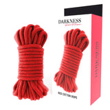 Japanisches Bondage-Seil 20 m Rot aus Baumwolle – Darkness - Vanelion Paradise