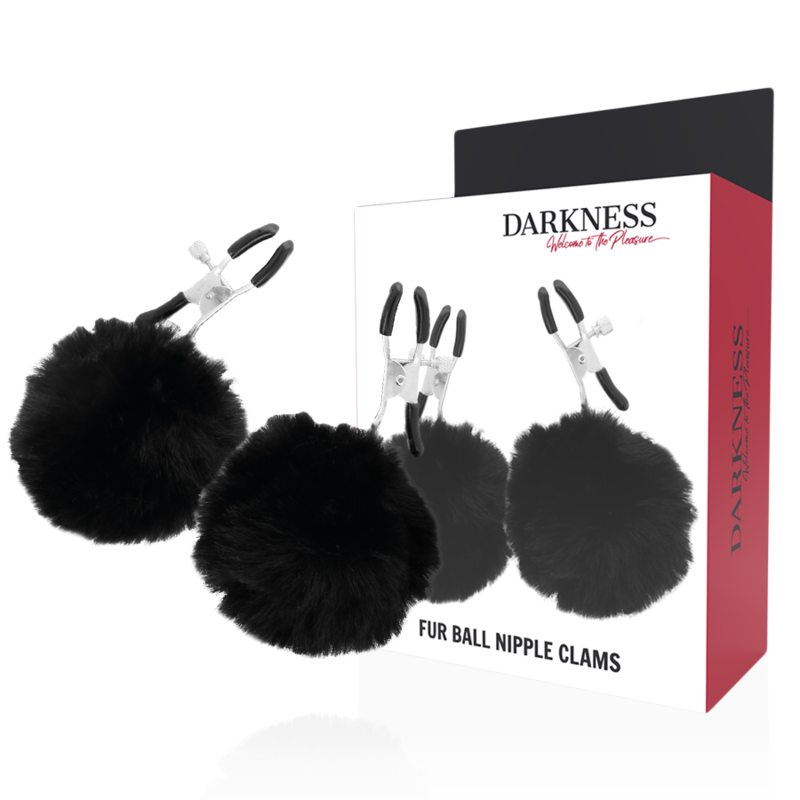 DARKNESS - NIPPELKLAMMERN MIT POM POMS 1