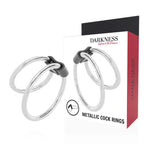 DARKNESS - DOPPELTER PENISRING AUS METALL - Vanelion Paradise