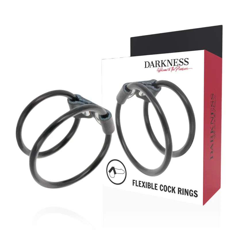 DARKNESS - DOPPELTER FLEXIBLER PENISRING - Vanelion Paradise