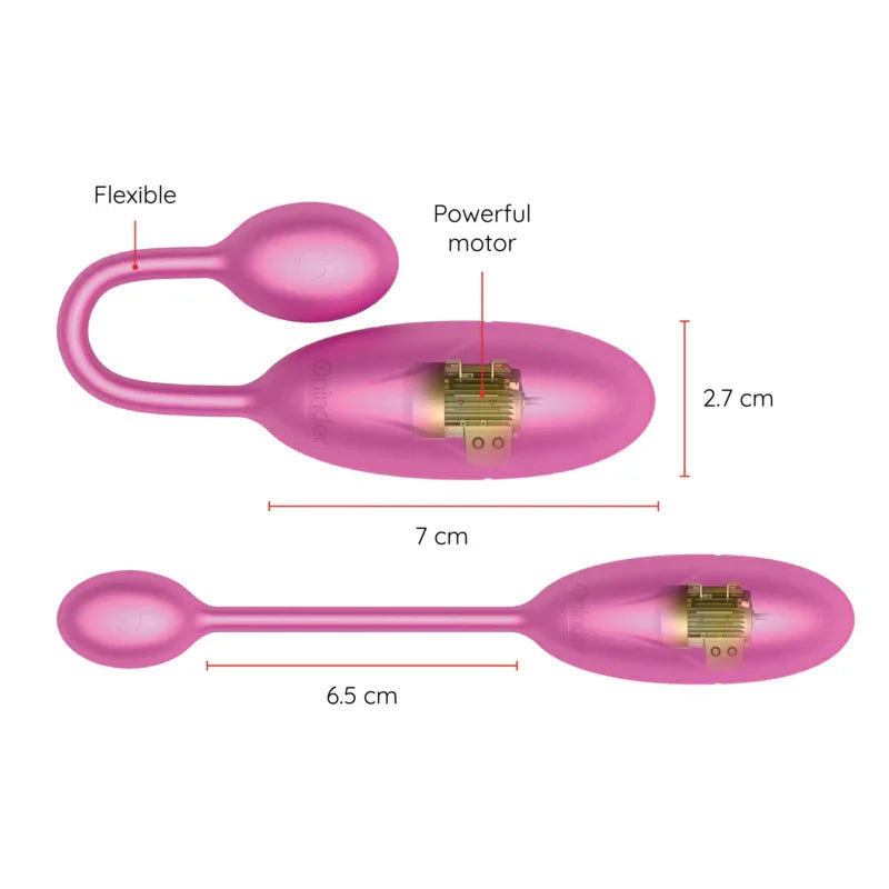 ONINDER - DENVER VIBRATIONSEI ROSA 7 X 2,7 CM KOSTENLOSE APP - Vanelion Paradise
