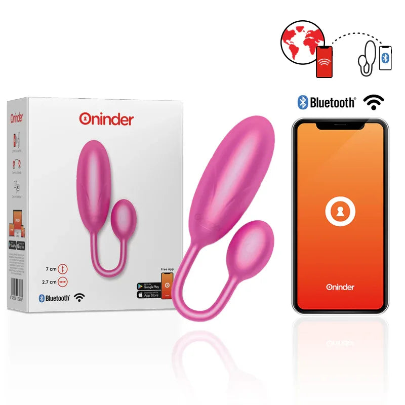 ONINDER - DENVER VIBRATIONSEI ROSA 7 X 2,7 CM KOSTENLOSE APP - Vanelion Paradise