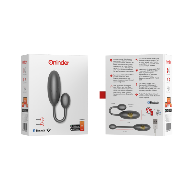 ONINDER - DENVER VIBRATIONSEI ROSA 7 X 2,7 CM KOSTENLOSE APP