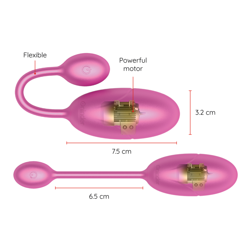 ONINDER - TOKYO VIBRIERENDES EI ROSA 7,5 X 3,2 CM KOSTENLOSE APP