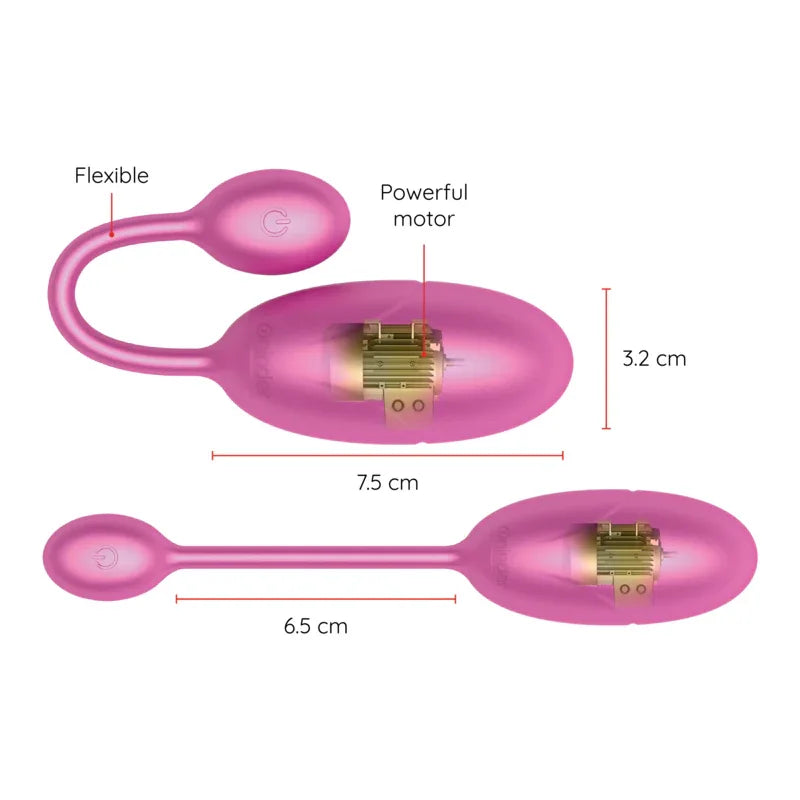 ONINDER - TOKYO VIBRIERENDES EI ROSA 7,5 X 3,2 CM KOSTENLOSE APP - Vanelion Paradise