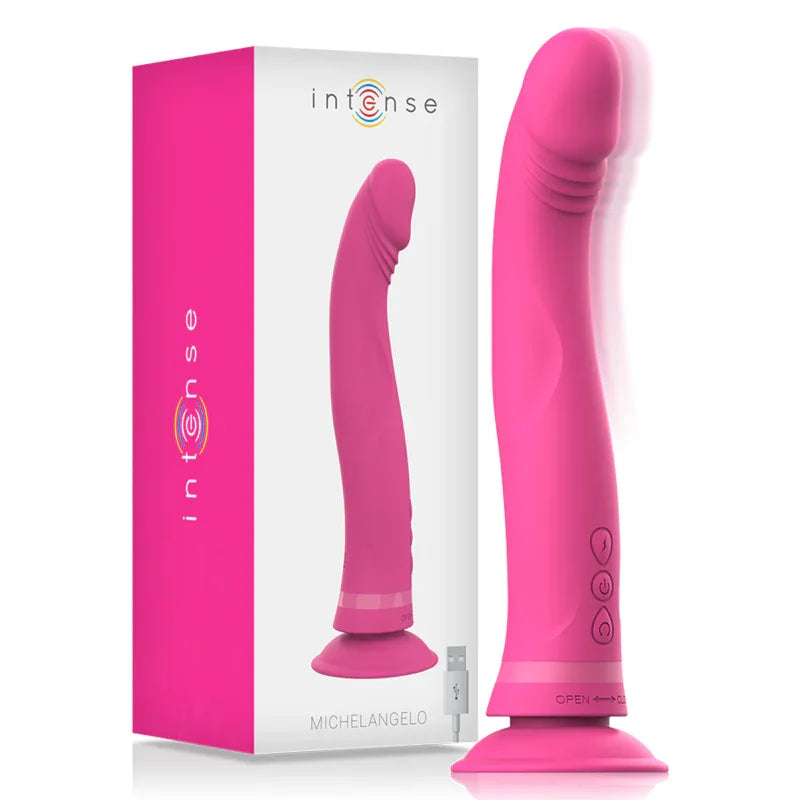 INTENSE - MICHELANGELO ROSA SILIKON-VIBRATOR-DILDO - Vanelion Paradise