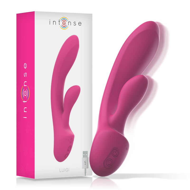 INTENSE - LUIGI RABBIT VIBRATOR ROSA FLÜSSIGES SILIKON