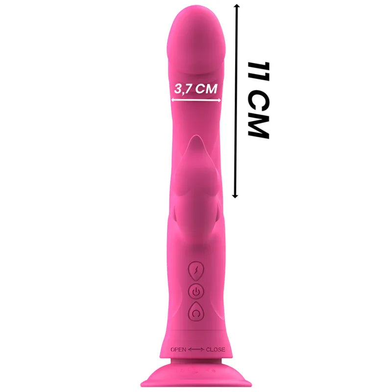 INTENSE - JULIO RABBIT VIBRATOR ROSA SILIKON - Vanelion Paradise