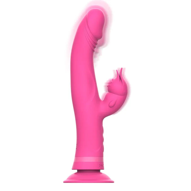 INTENSE - JULIO RABBIT VIBRATOR ROSA SILIKON - Vanelion Paradise