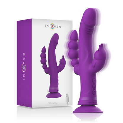 INTENSE - CASANOVA RABBIT SILIKONVIBRATOR DREIFACHMOTOR LILA