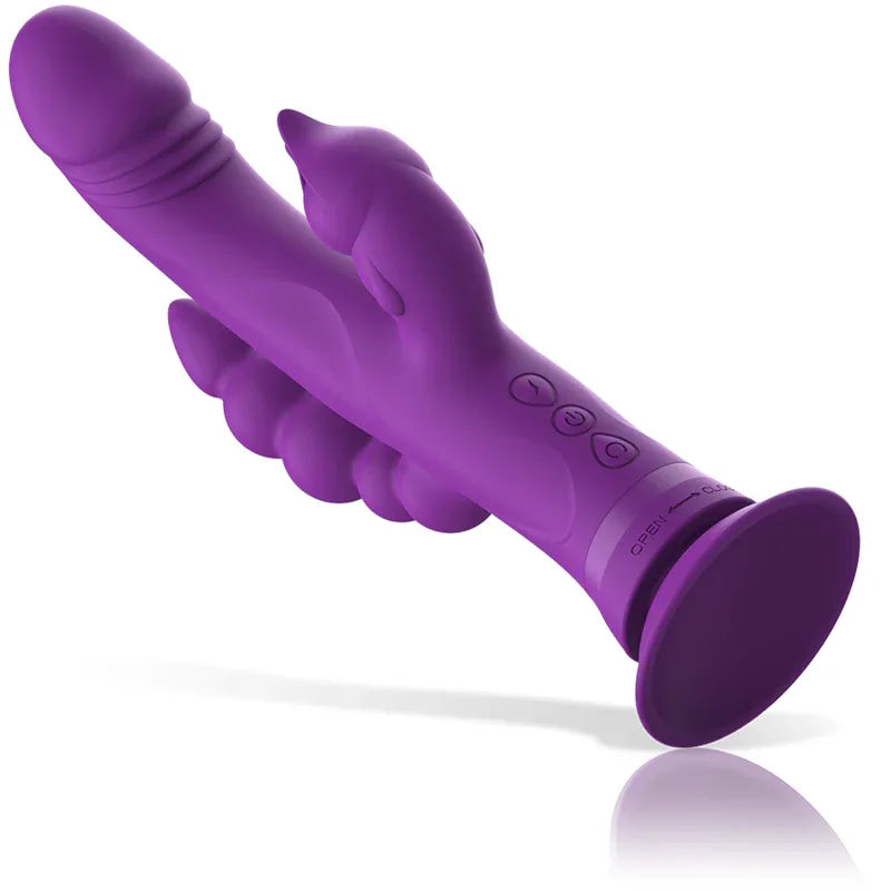 INTENSE - CASANOVA RABBIT SILIKONVIBRATOR DREIFACHMOTOR LILA - Vanelion Paradise