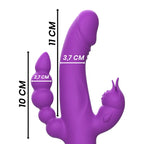 INTENSE - CASANOVA RABBIT SILIKONVIBRATOR DREIFACHMOTOR LILA - Vanelion Paradise