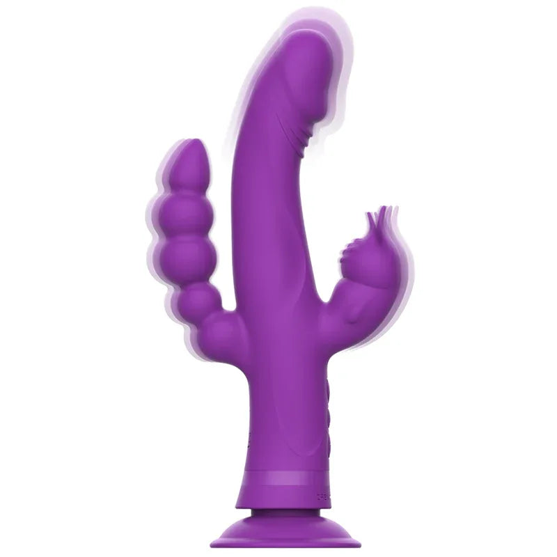 INTENSE - CASANOVA RABBIT SILIKONVIBRATOR DREIFACHMOTOR LILA - Vanelion Paradise