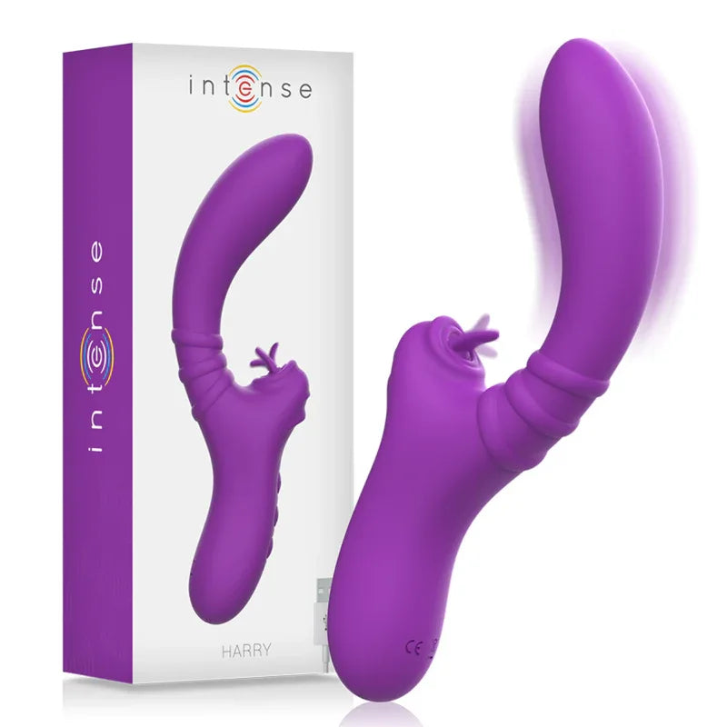 INTENSE - HARRY FLEXIBLER VIBRATOR MIT LILA ZUNGE - Vanelion Paradise