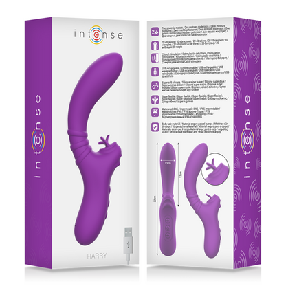 INTENSE - HARRY FLEXIBLER VIBRATOR MIT LILA ZUNGE