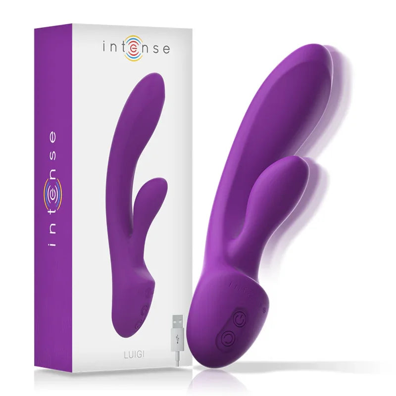 INTENSE - LUIGI RABBIT VIBRATOR FLÜSSIGES SILIKON LILA - Vanelion Paradise