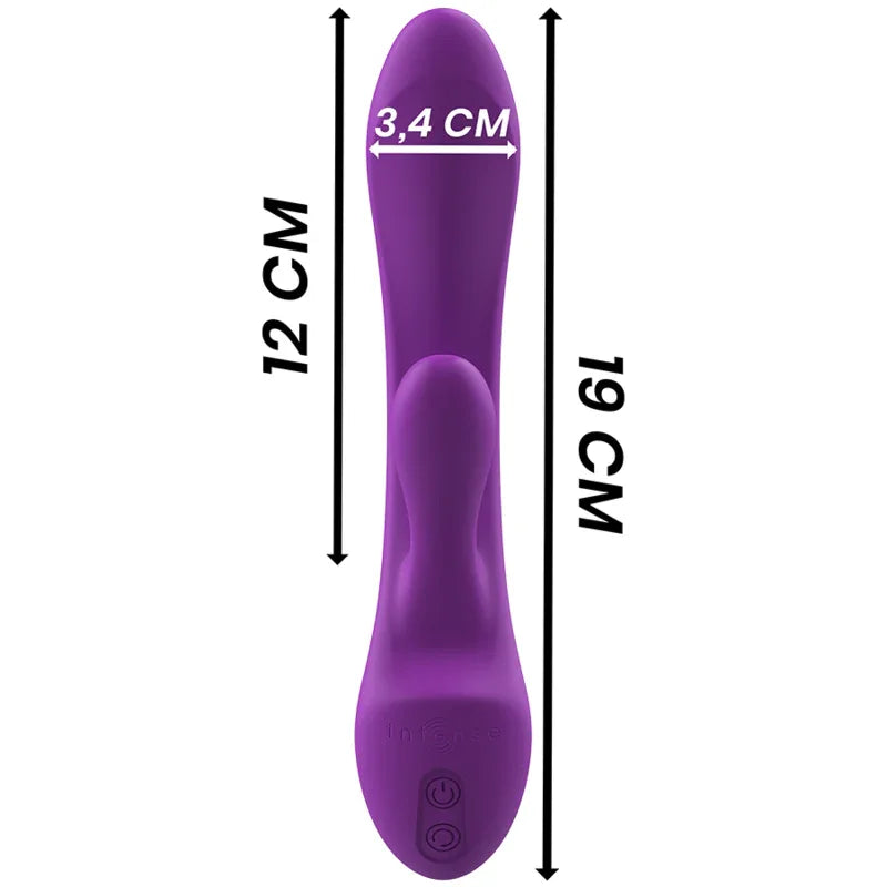 INTENSE - LUIGI RABBIT VIBRATOR FLÜSSIGES SILIKON LILA - Vanelion Paradise