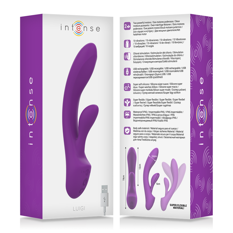 INTENSE - LUIGI RABBIT VIBRATOR FLÜSSIGES SILIKON LILA