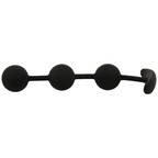 BLACK&SILVER - HARRY ANAL-ROSENKRANZ 3 SILIKONKUGELN 14 CM - Vanelion Paradise