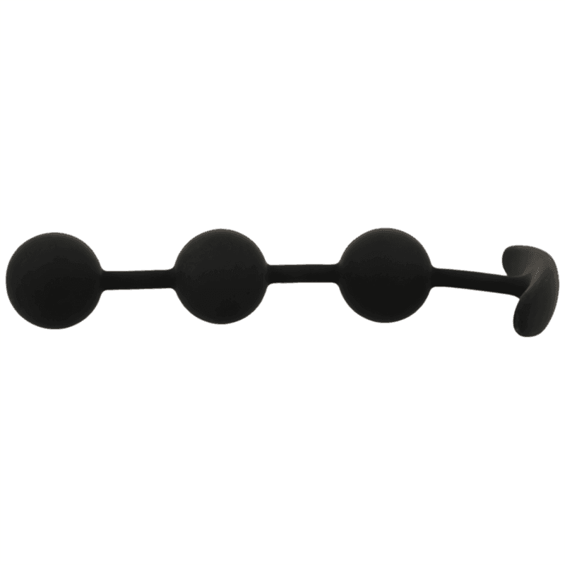 BLACK&SILVER - HARRY ANAL-ROSENKRANZ 3 SILIKONKUGELN 14 CM - Vanelion Paradise