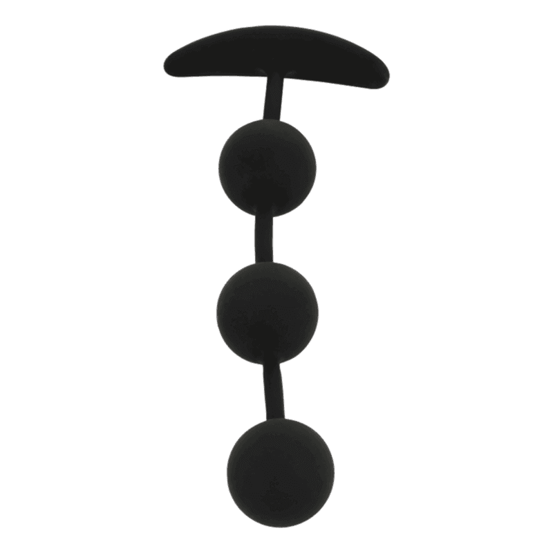 BLACK&SILVER - HARRY ANAL-ROSENKRANZ 3 SILIKONKUGELN 14 CM - Vanelion Paradise