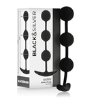 BLACK&SILVER - HARRY ANAL-ROSENKRANZ 3 SILIKONKUGELN 14 CM - Vanelion Paradise
