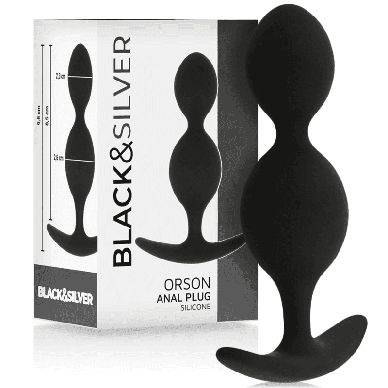 BLACK&SILVER - ORSON PLUG SILIKON 2 ANALWELLEN 9 CM - Vanelion Paradise