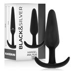 BLACK&SILVER - HANSEL SILIKON-ANALSPLUG MIT KLEINEM GRIFF - Vanelion Paradise