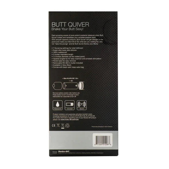 ROCKS-OFF - PO-KÖCHER P-PUNKT-STIMULATOR 7 GESCHWINDIGKEITEN SCHWARZ - Vanelion Paradise