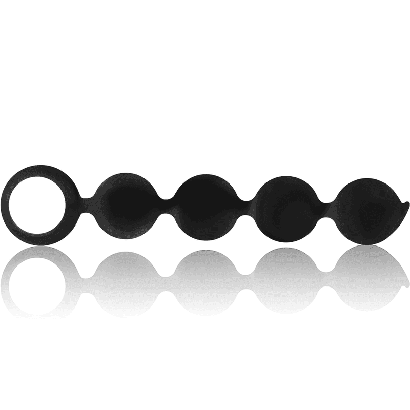 BLACK&SILVER - LENNON ANAL ROSENKRANZ 4 SILIKONKUGELN 15 CM - Vanelion Paradise