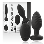 BLACK&SILVER - WELLS PLUG SILIKON ANAL ROTATOR FERNBEDIENUNG - Vanelion Paradise