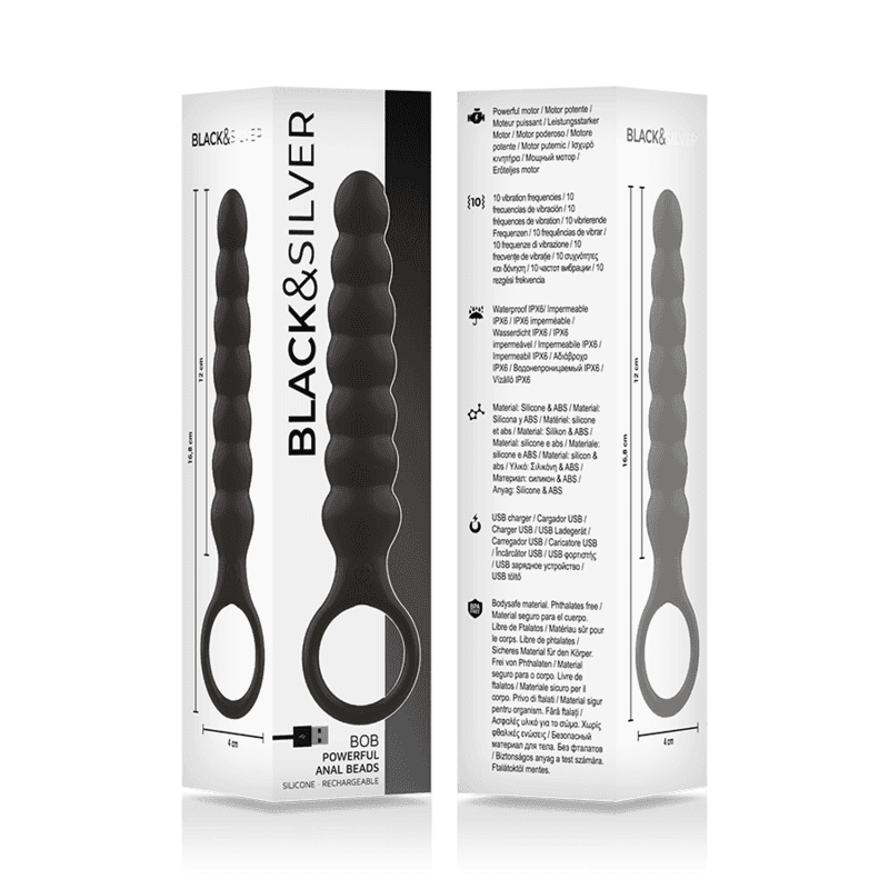 BLACK&SILVER - BOB LEISTUNGSSTARKER ANAL-DILATOR AUS SILIKON - Vanelion Paradise