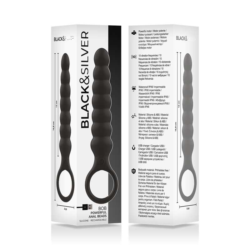 BLACK&SILVER - BOB LEISTUNGSSTARKER ANAL-DILATOR AUS SILIKON