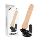 BASECOCK - REALISTISCHER VIBRATOR MIT FERNBEDIENUNG NATÜRLICHER 19.5 CM -O- 4 CM - Vanelion Paradise