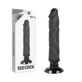 BASECOCK - REALISTISCHER VIBRATOR 2-1 SCHWARZ 20 CM -O- 4 CM